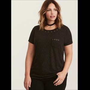 Torrid Grommet Pocket Tee